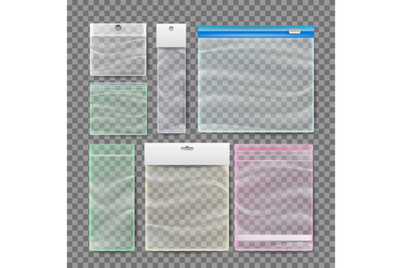 Download Transparent Plastic Pocket Bags Vector. - Bags Collection
