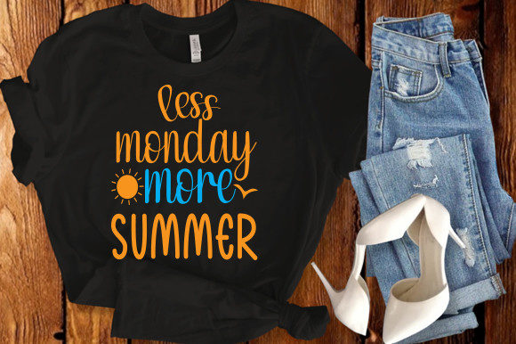 Download Less Monday More Summer Cut Files - Cut files Collection