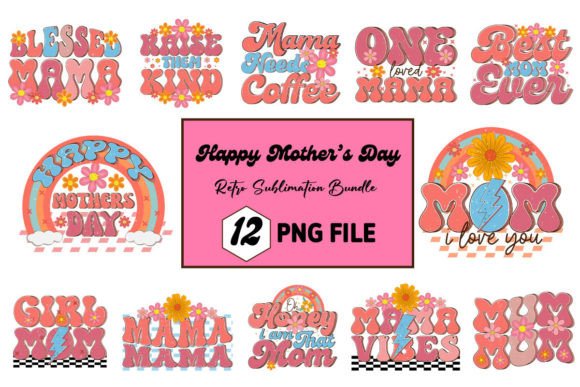 Download Happy Mother's Day Retro Sublimation - Happy mother's day retro Collection