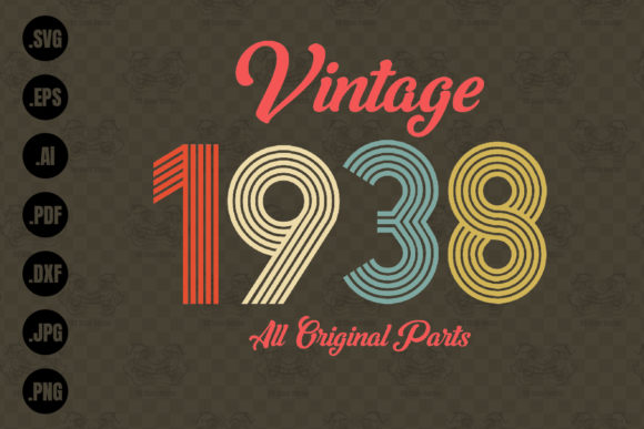 Download Vintage 1938, All Original Parts Svg - Premium Bundle