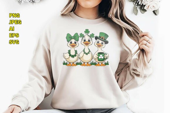 Download Funny St Patrick’s Day Silly Goose PNG - Premium Resources